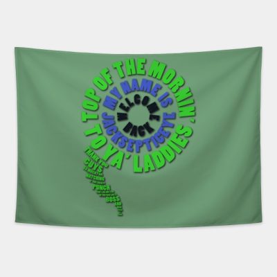 Sam The Septic Eye Typography Tapestry Official jacksepticeye Merch