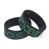 Hot Sale 1PC 1 Inch Ink Filled Logo JACKSEPTICEYE Silicone Wristband Wide Green Eyes Games Bracelet 2 - Jacksepticeye Store