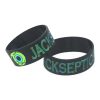 Hot Sale 1PC 1 Inch Ink Filled Logo JACKSEPTICEYE Silicone Wristband Wide Green Eyes Games Bracelet 4 - Jacksepticeye Store