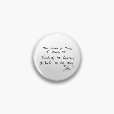 Jacksepticeye Handwritten Quote: Hold On Pin Official Jacksepticeye Merch