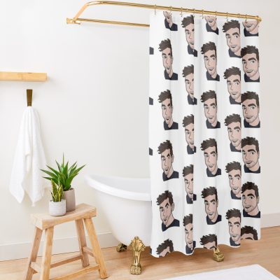 Jacksepticeye Headshot Shower Curtain Official Jacksepticeye Merch