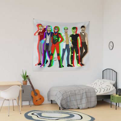 Jacksepticeye Egos - Group Tapestry Official Jacksepticeye Merch