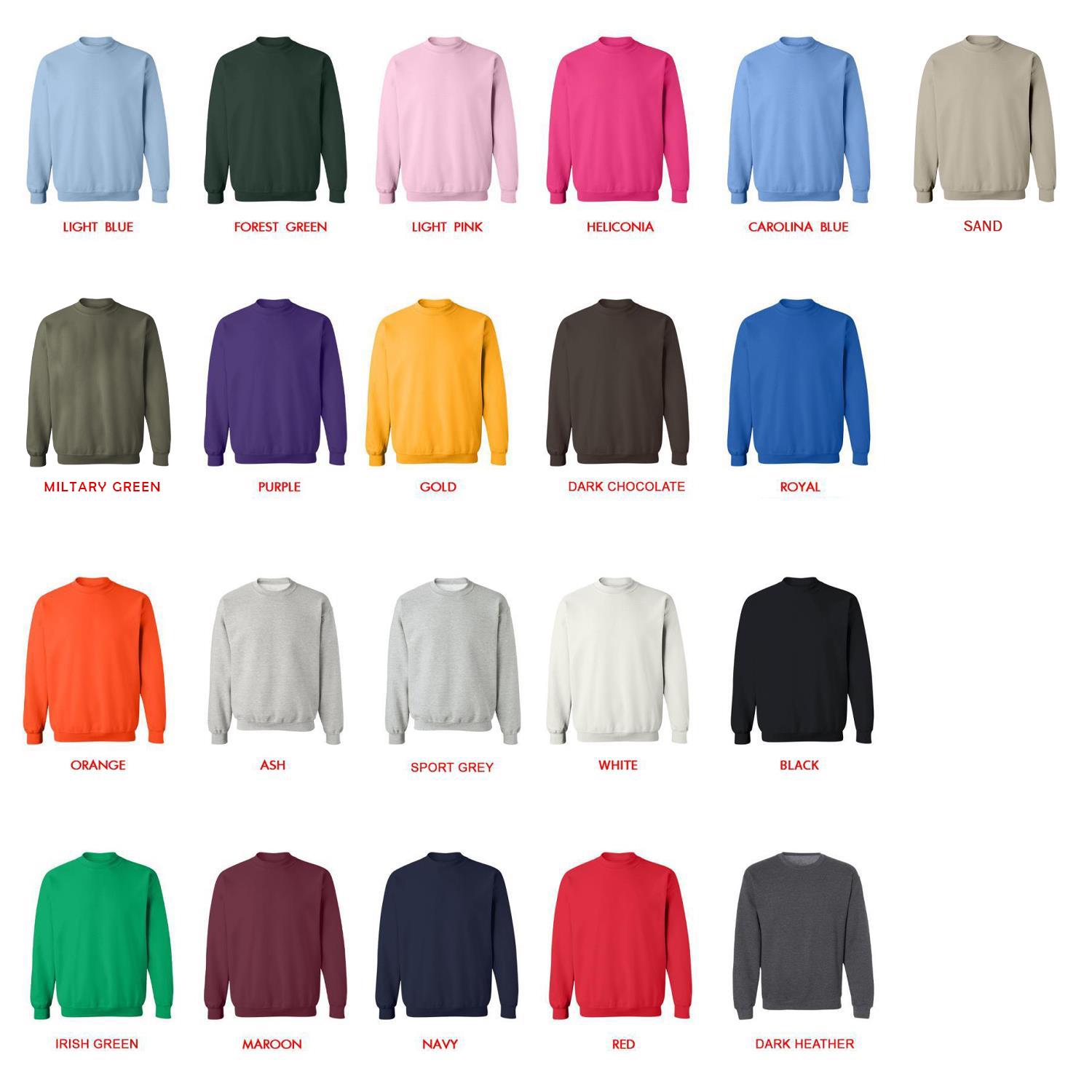 sweatshirt color chart - Jacksepticeye Store